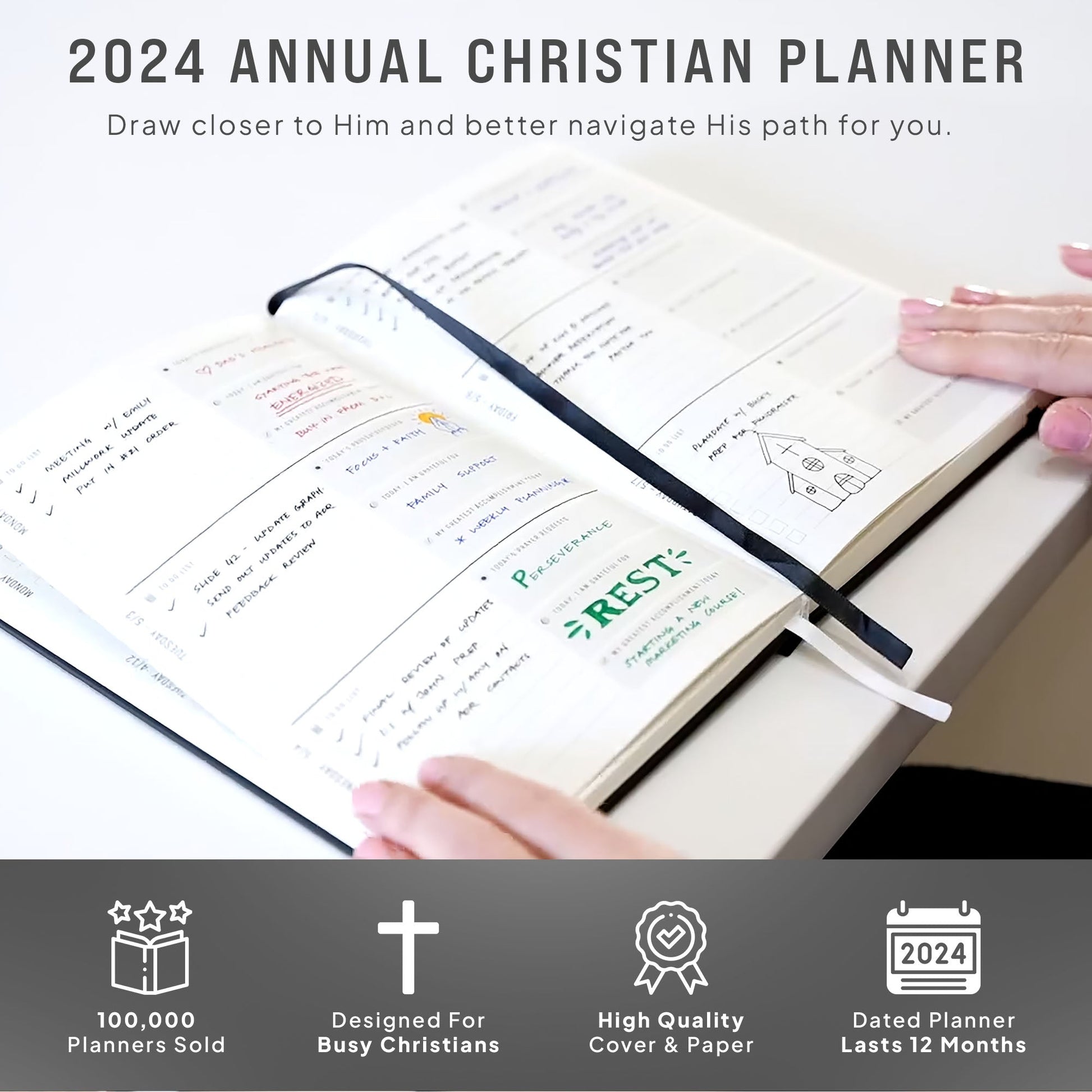 DATED 2024 CHRISTIAN PLANNER (12 MONTHS) - PREORDER (NOV 15th SHIP) - Faith Planner