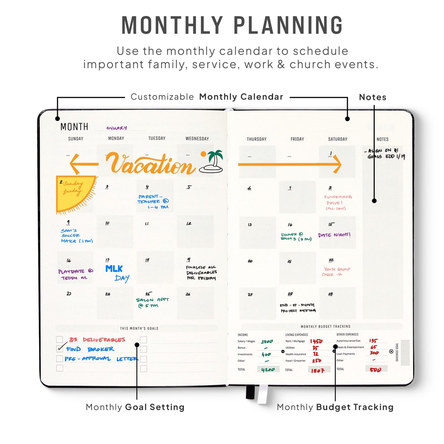 UNDATED CHRISTIAN PLANNER (6 MONTHS) - Faith Planner