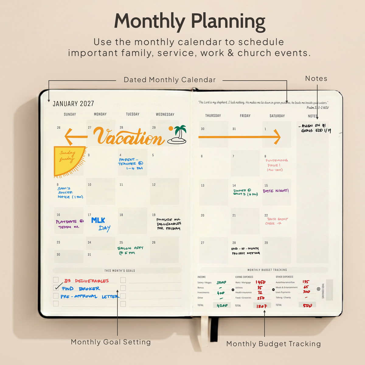 2027 CHRISTIAN PLANNER (12 MONTHS, DATED) Pre-Order