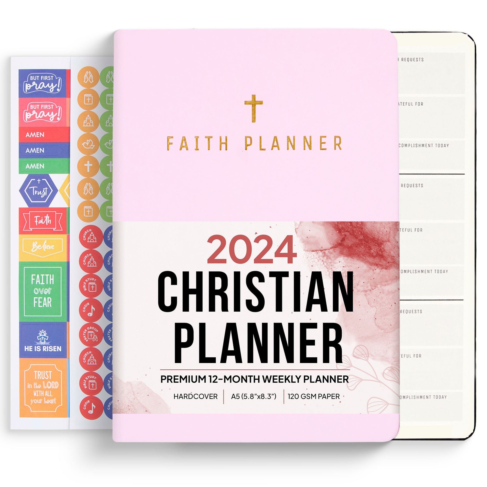 2024 Floral Christian Planner, 2024 Daily Planner, 2024 Weekly Planner,  Meal Planner, 2024 Faith Agenda, Planner for Women, Goal Journal -   Finland