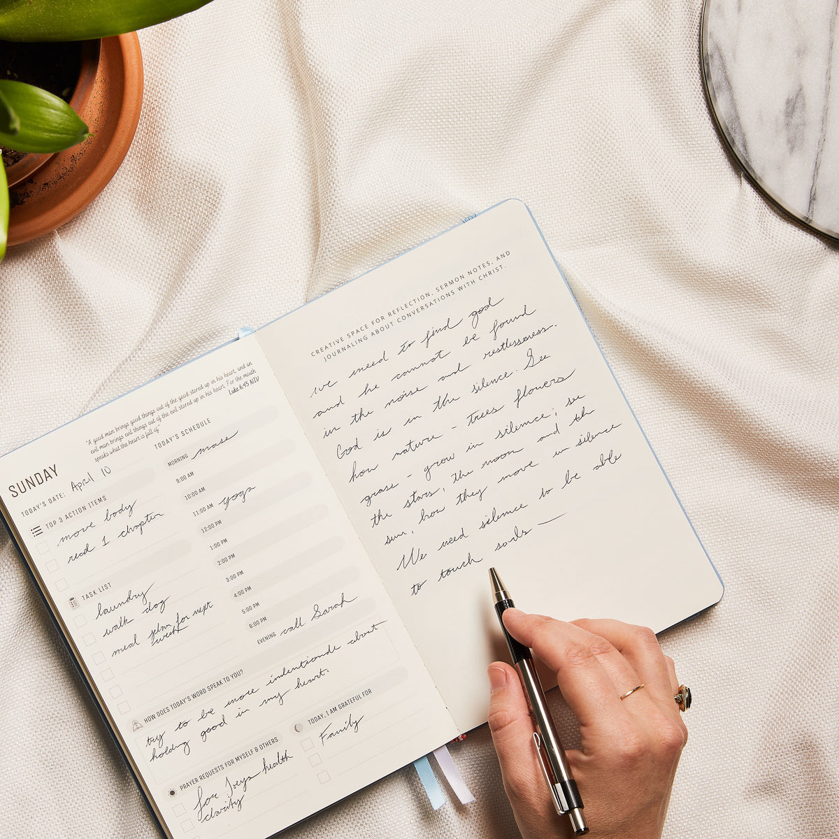 Undated Christian Planner, Prayer Planner & Bible Planner | Faith Planner