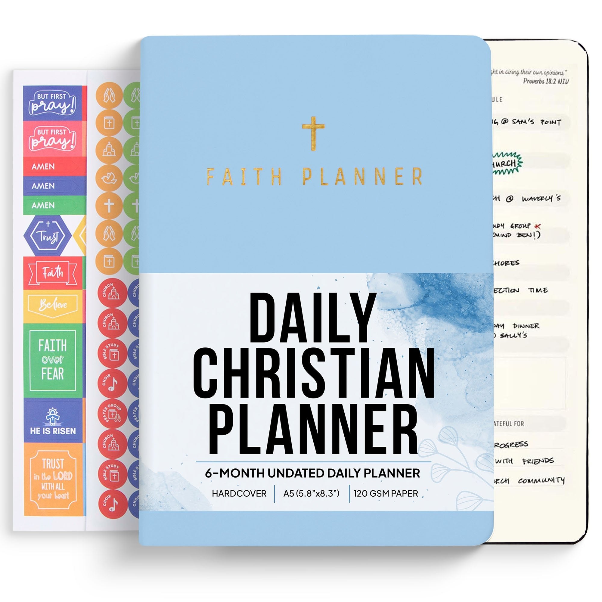 Planner | Choose starting high quality month | Weekly Planner | Hourly Planner | Custom Planner | Personal Planner | Life Planner | Chalkboard Verse