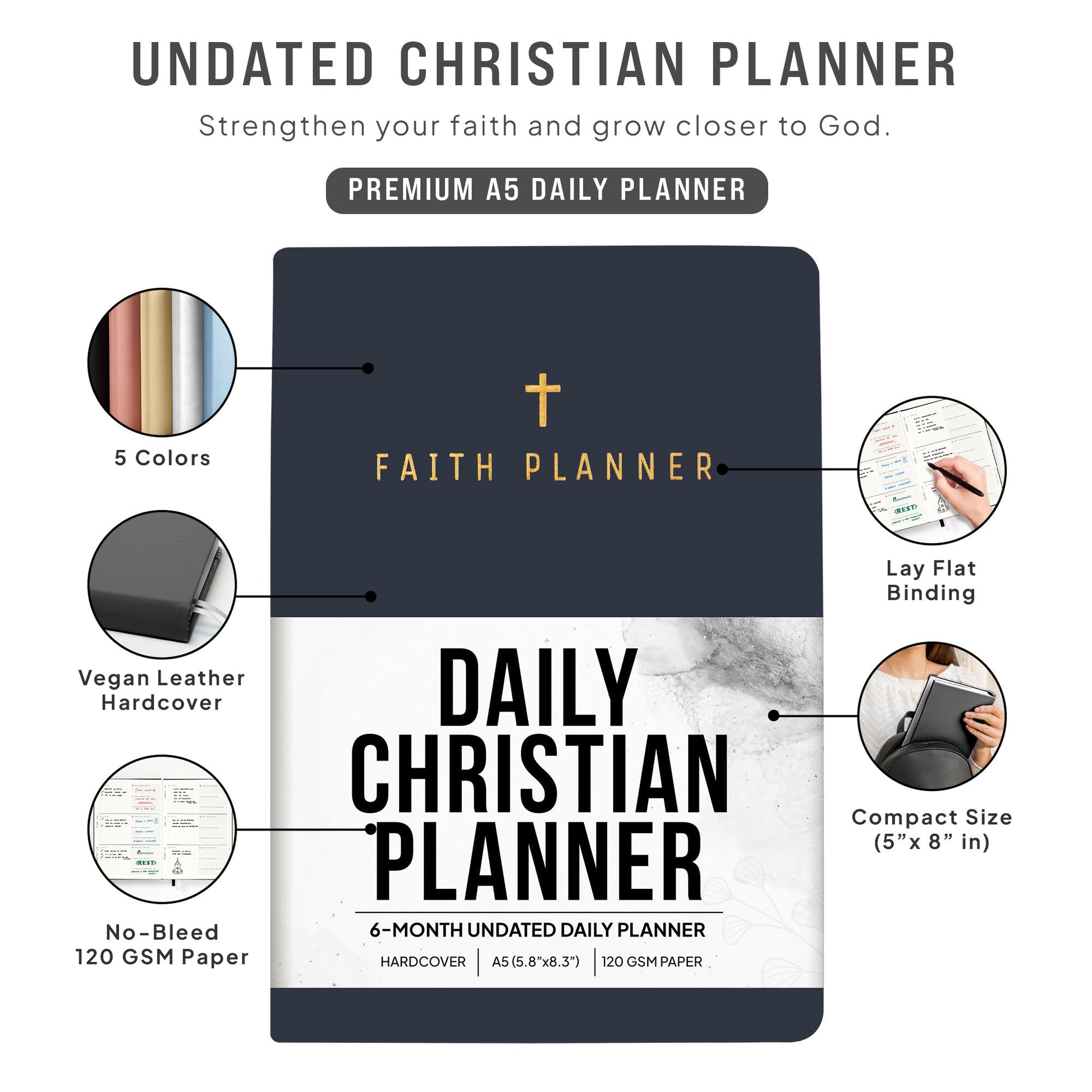 UNDATED CHRISTIAN PLANNER (6 MONTHS) - Faith Planner