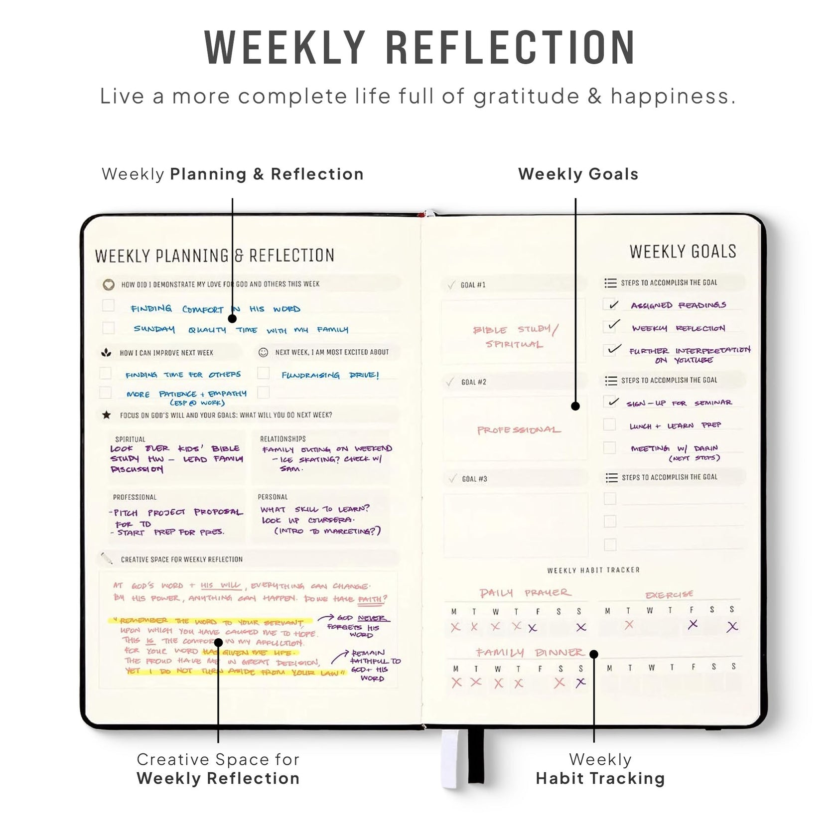 Undated Christian Planner Prayer Planner Bible Planner Faith Planner